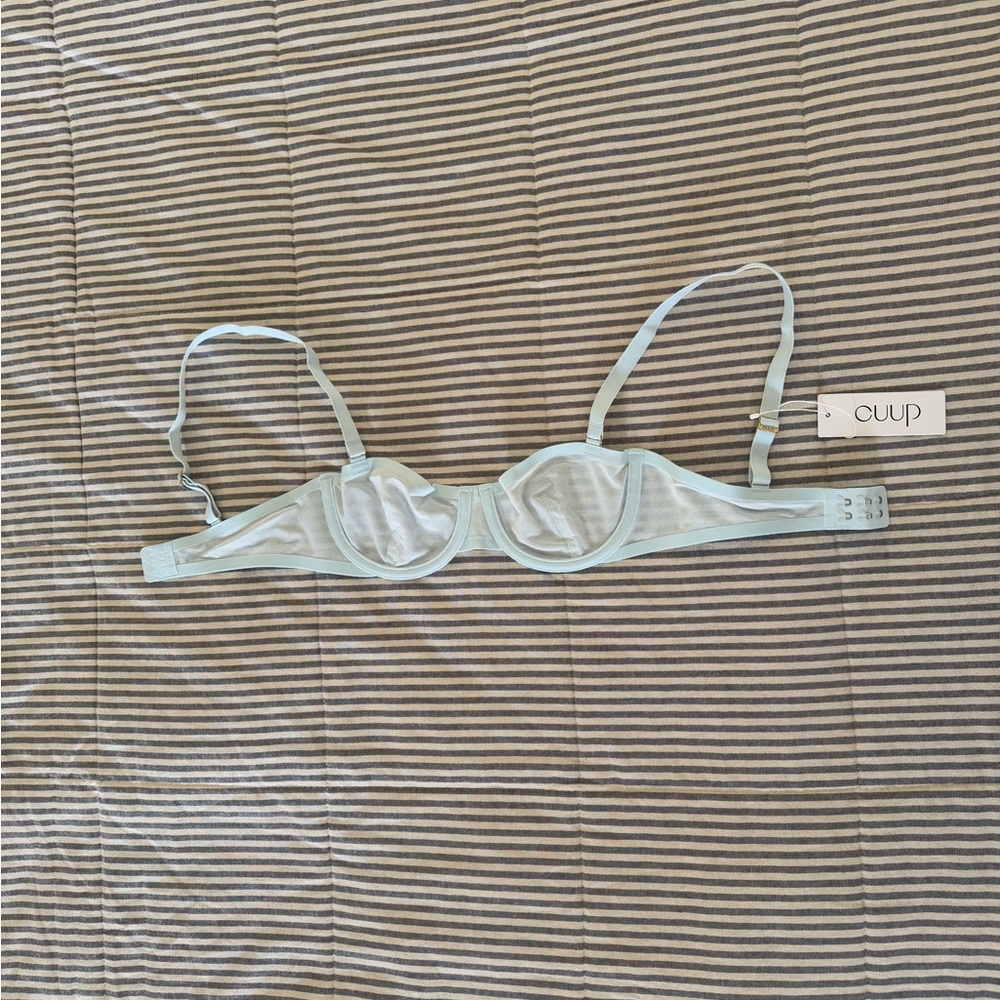 NWT CUUP Balconette Bra 30B (in gorgeous sold out/ discontinued Aqua colorway)